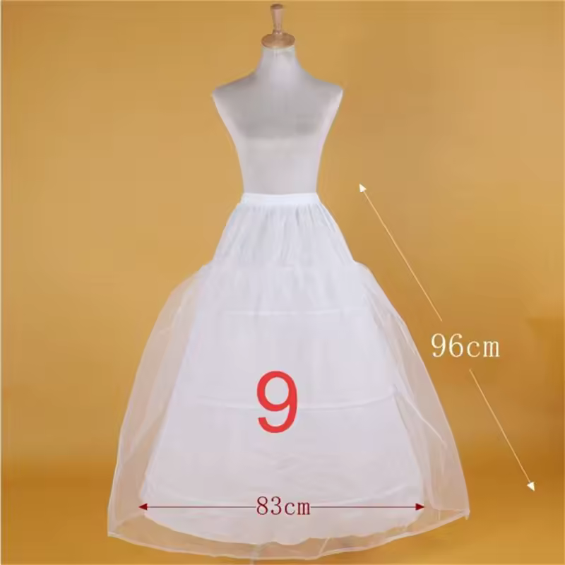 Puffy Bridal Wedding Petticoat Underskirt Prom 6 Hoop Crinoline Skirt Slip Fancy Customized - Image 3
