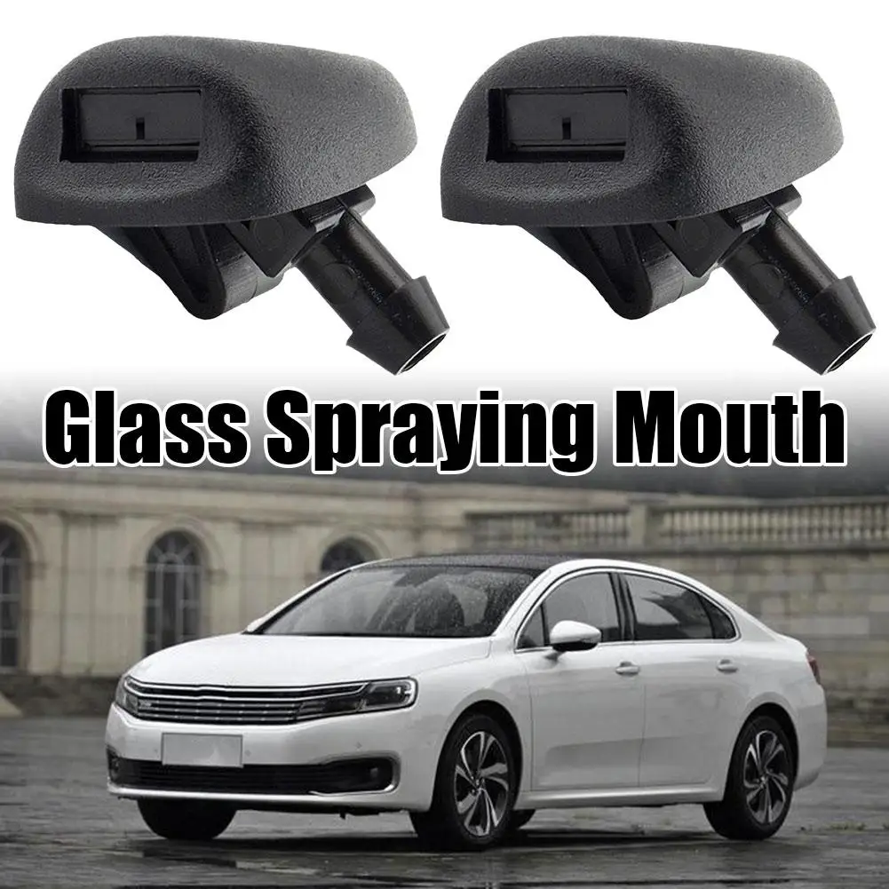 2pcs For Peugeot 206 407 Glass Spray Nozzle Front Windshield Wiper Washer Jet Nozzle 6438J2 6438E6 6438AV 6438W2 6438Z1