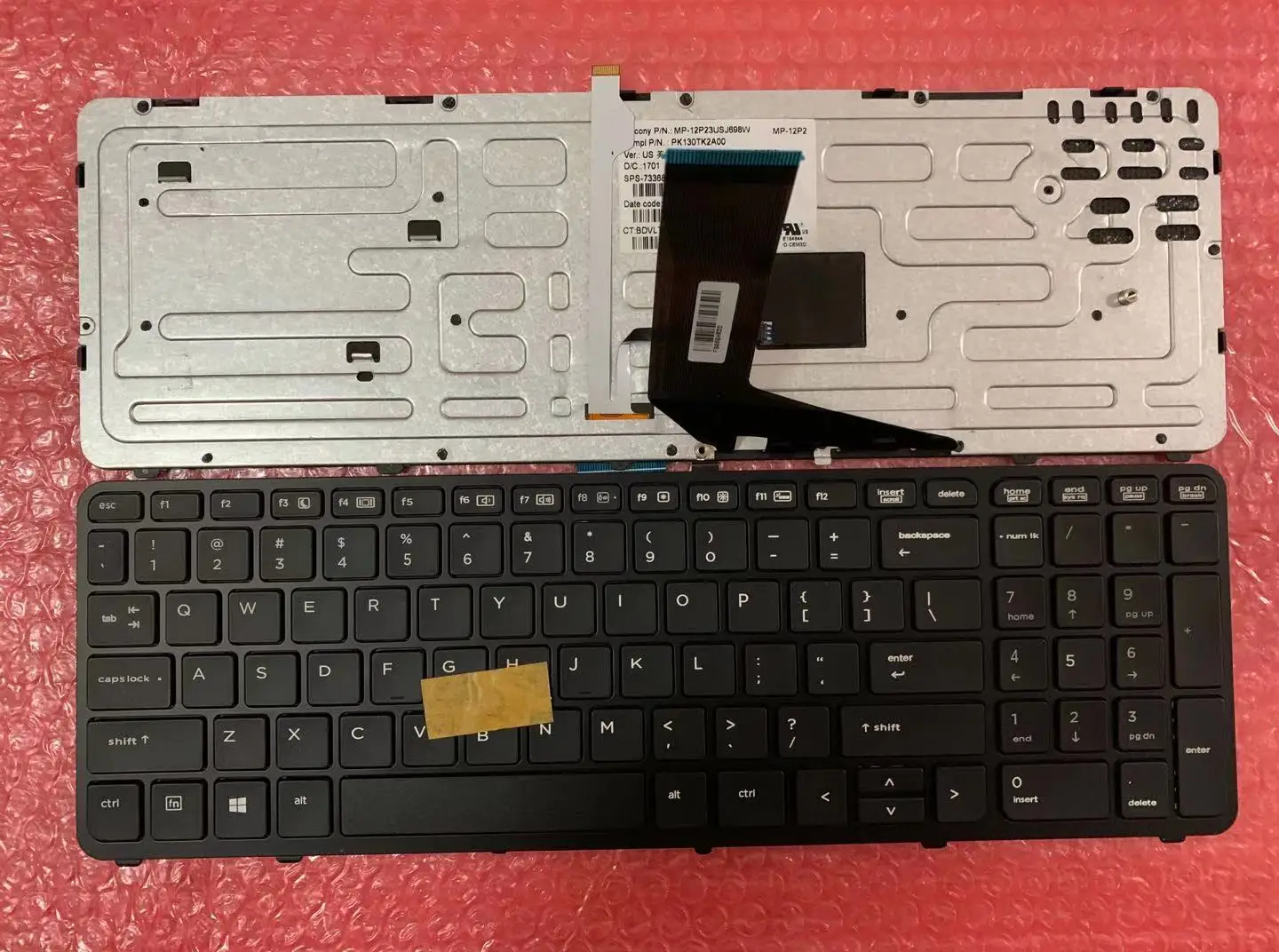 

Новая американская английская клавиатура с подсветкой для ноутбука HP для ZBOOK 15 17 G1 G2 PK130TK1A00 SK7123BL, черная рамка