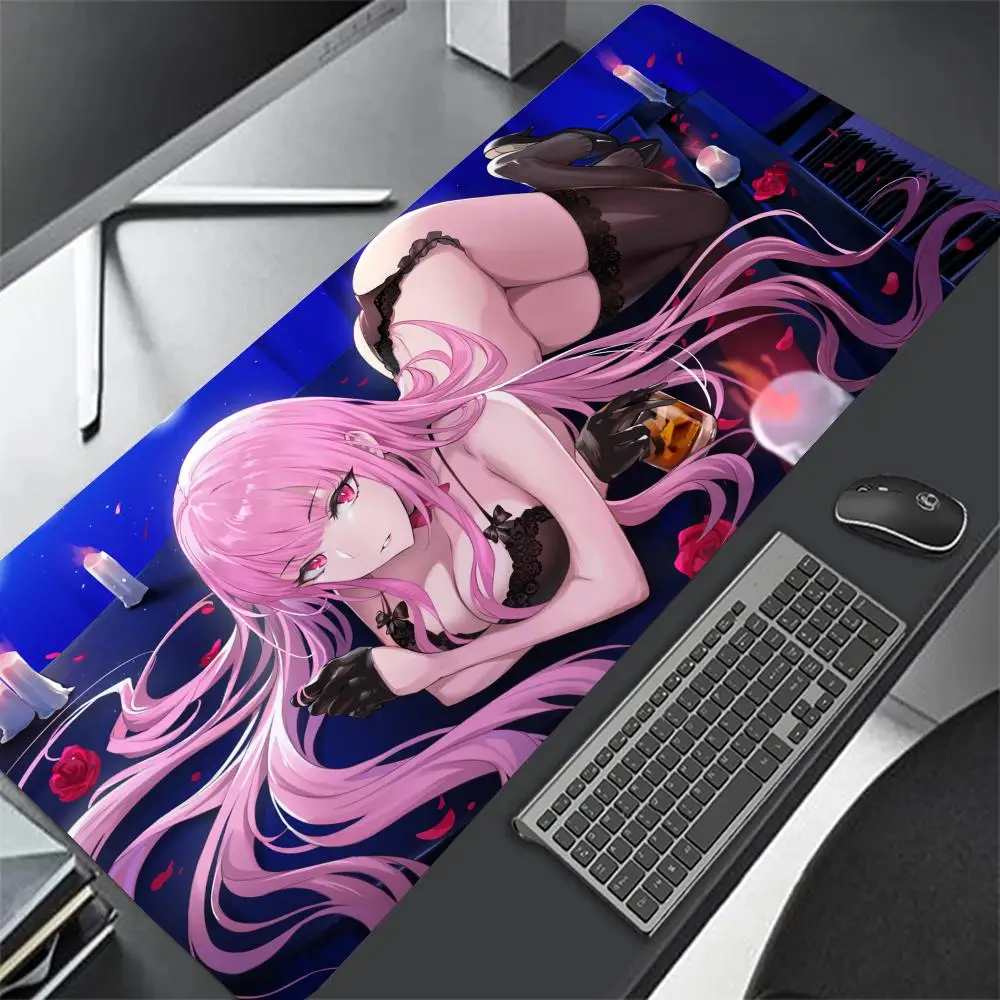 Mori Calliope Hololive Anime Girl Mousepad Large Gaming Mouse Pad LockEdge Thickened Computer Keyboard Table Desk Mat