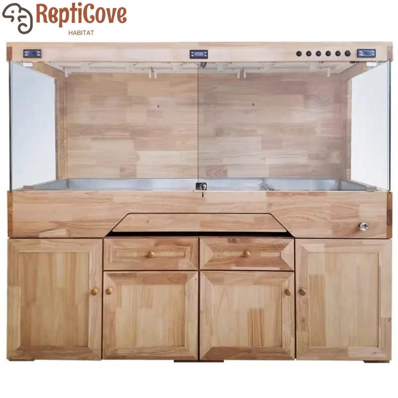 

Террариум Oak 160 Smart для рептилий: полузакрытый, с подогревом, для черепах, питонов, ящериц, с дренажем и функцией подогрева пола