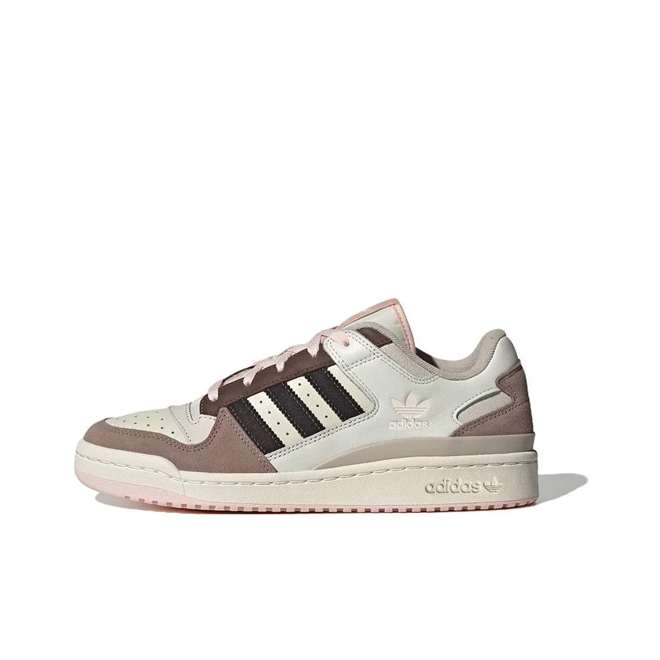Adidas Originals FORUM Leather, Suede Low top Skateboard Shoes Women's White Brown ID6265