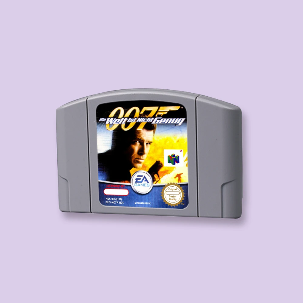 

for The World is Not Enough 64bit game card for EUR PAL version N64 video game console English language