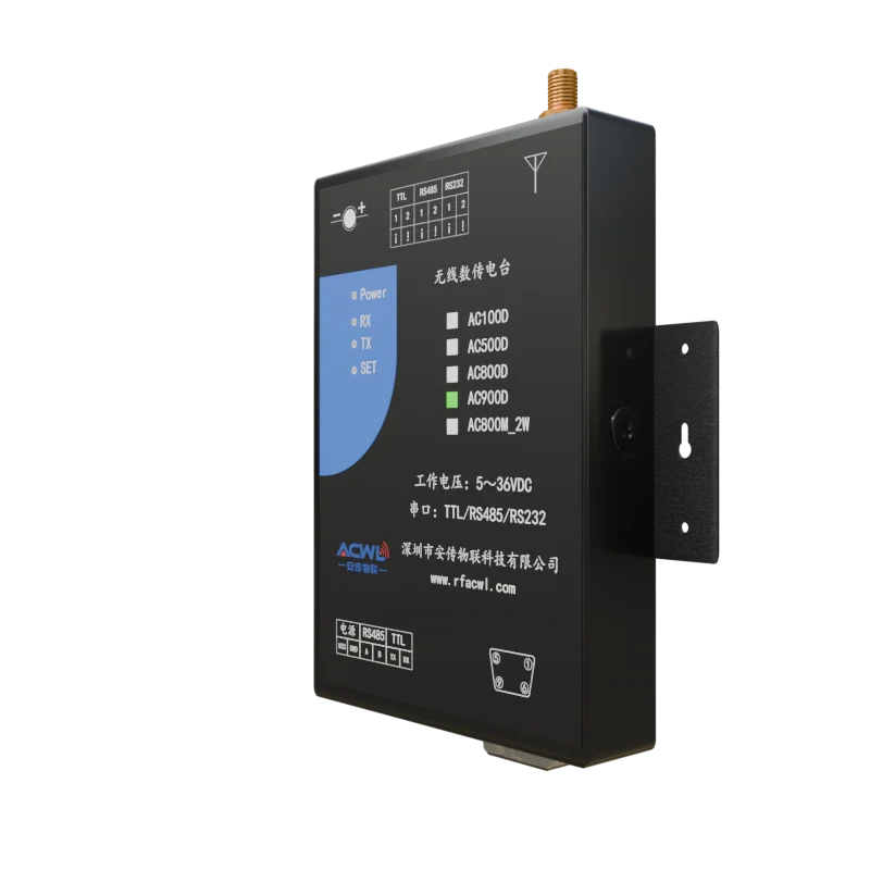 HighPower LoRa Industrial DataRadioModule AC900D 500mW 27dBm148dBm Sensitivity 420 450MHz for Harsh Environment Data Acquisition