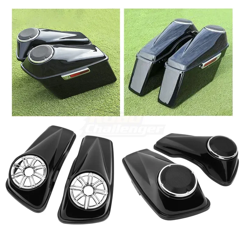 

Motorcycle Saddlebag Lid Speaker Cutouts Grilles Covers For Harley Touring Electra Glide Road Glide Road King 2014-2021