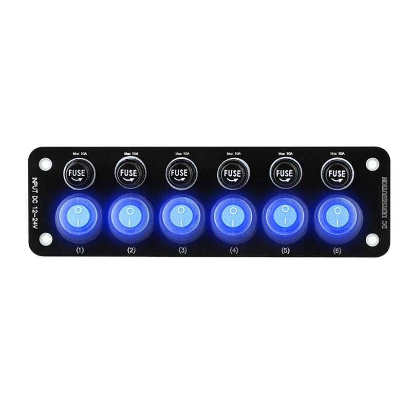 1 PCS Car Switch Combination Panel Multi-Switch Control Panel Power Panel Universal Car RV Marine