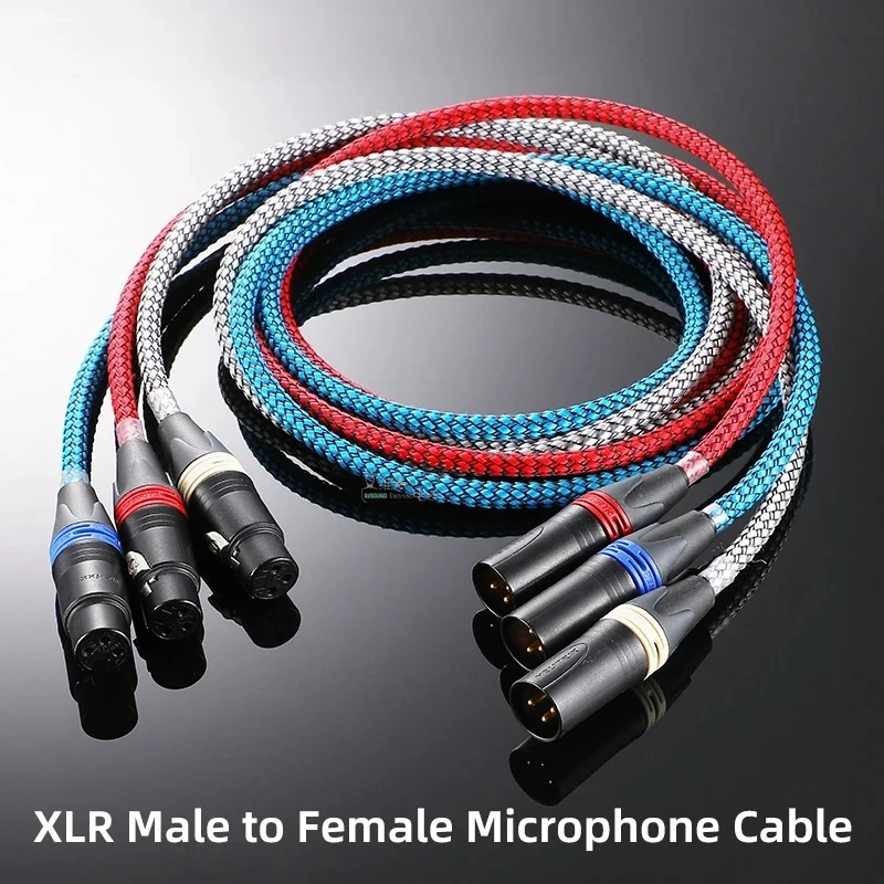

Mixer Audio Line 3 Pin Gold-plated XLR Balance Cable Male to Female Canare Microphone Cable L-4E6S Neutrik XLR Plug NC3MXX-B