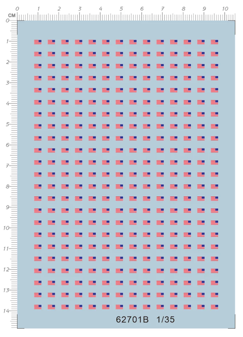 ملصق علم وطني أمريكي بمقياس 1/35 لمجموعة أدوات الموديلات 62701B