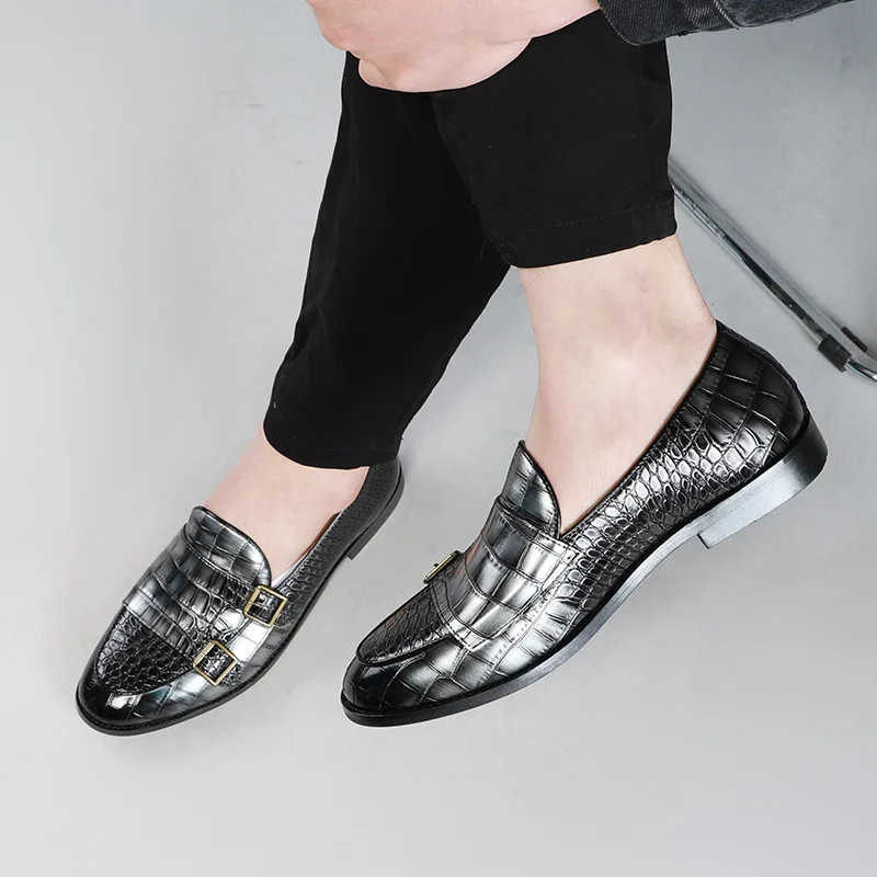 Fashion Pointed Toe Dress Shoes Men Loafers Patent Leather Oxford Shoes for Men Formal Mariage Wedding Shoes zapatos Hombre