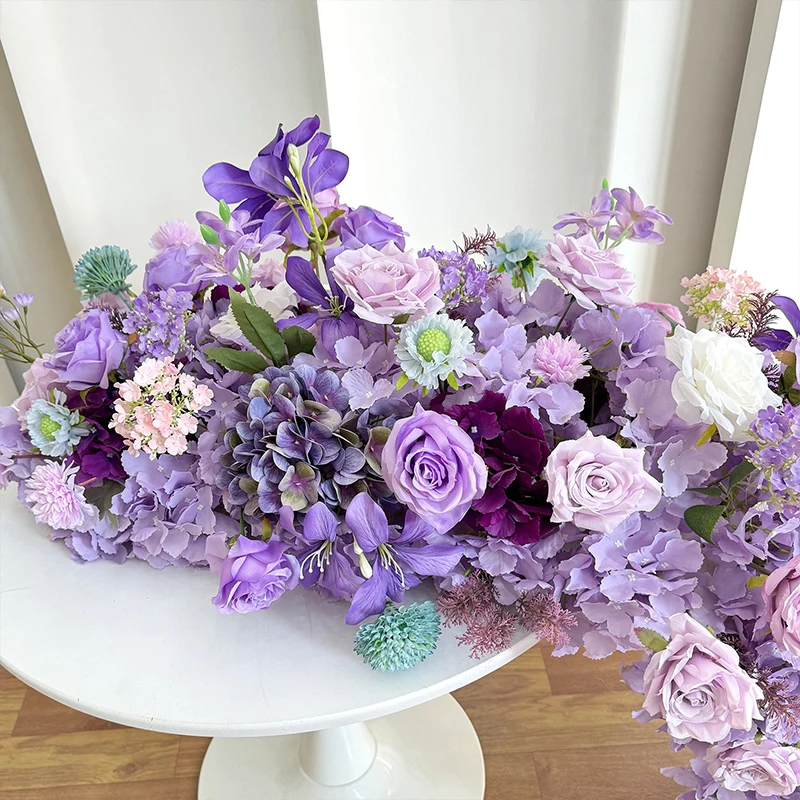 200/50 سنتيمتر الفاخرة روز زهرة اصطناعية صف الزفاف الجدول محور الزهور خلفية جدار أقواس ديكور حفلة الحدث المرحلة الأزهار