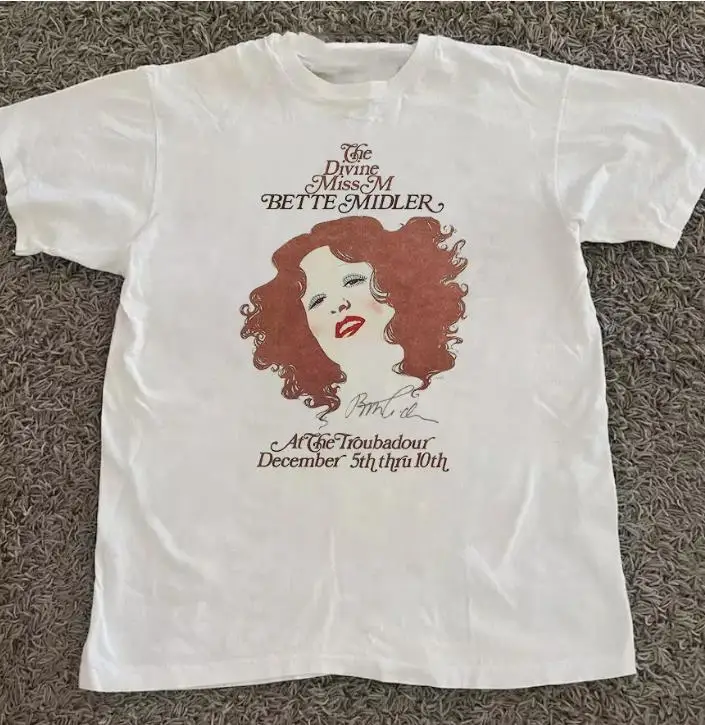 Bette Midler The Divine Miss Signature White Tee Unisex T-Shirt All Size