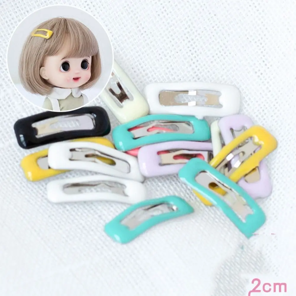 10pcs/Lot Colorful 1/6 1/12 Bjd Doll Droplet Trap Ob11 Doll Clips Blyth Doll Clips Doll Hair Clip Mini Doll BB Clip