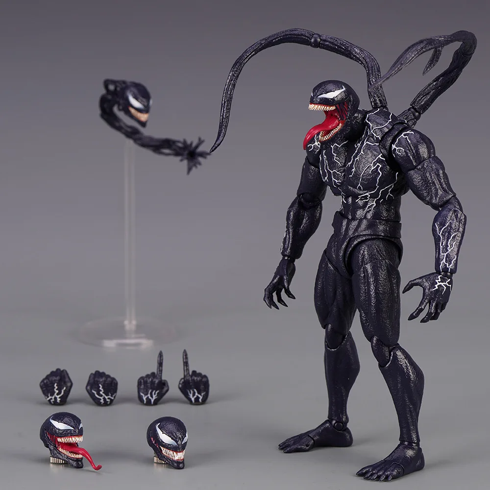 SHF Venom 2 Symbiotic Marvel Universe Spider Man Venom Mobile Movie Handheld Model Toy