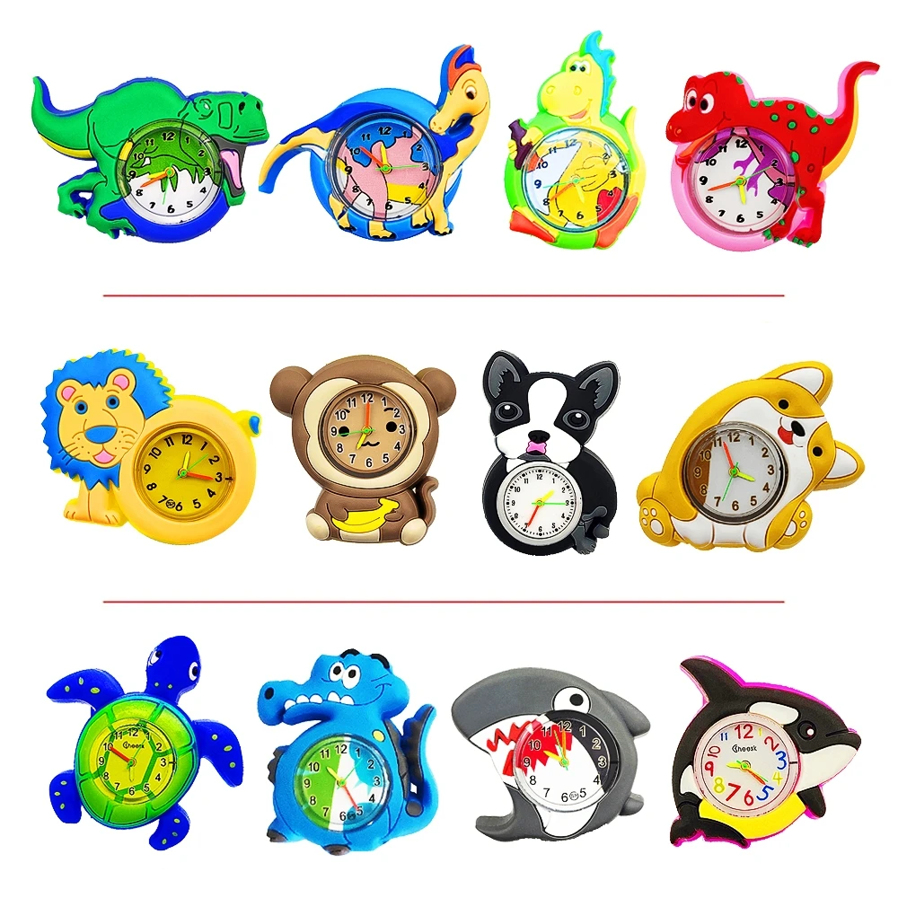 Child Learn Time Clock Toys Life Waterproof Children\'s Watches with Spare Battery Kids Quartz Wristwatches for Boys Girls Gifts