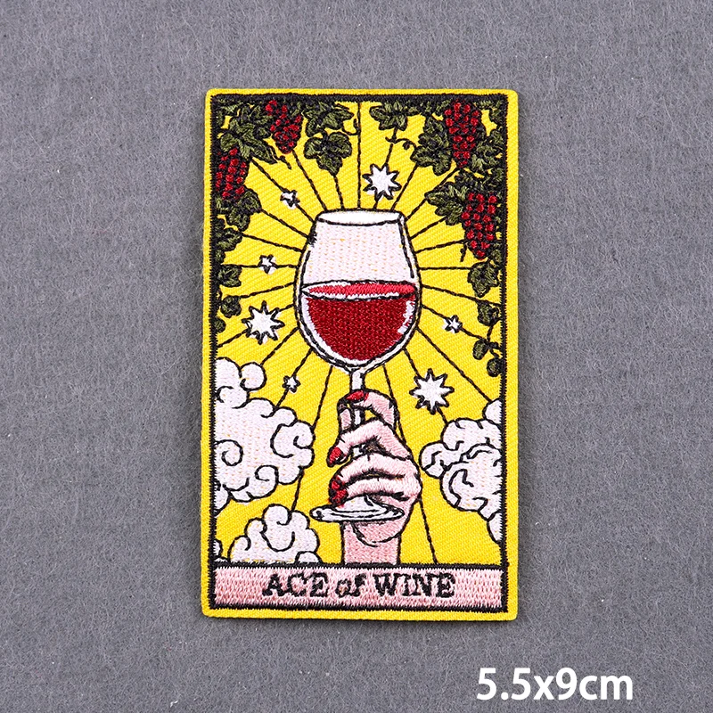 Stay Focused Fusible Patches Hippie Bügelpatches für Kleidung Punk Totenkopf Stickerei Patches für Jeans/Jacken Spezielle Abzeichen DIY – Detail 12
