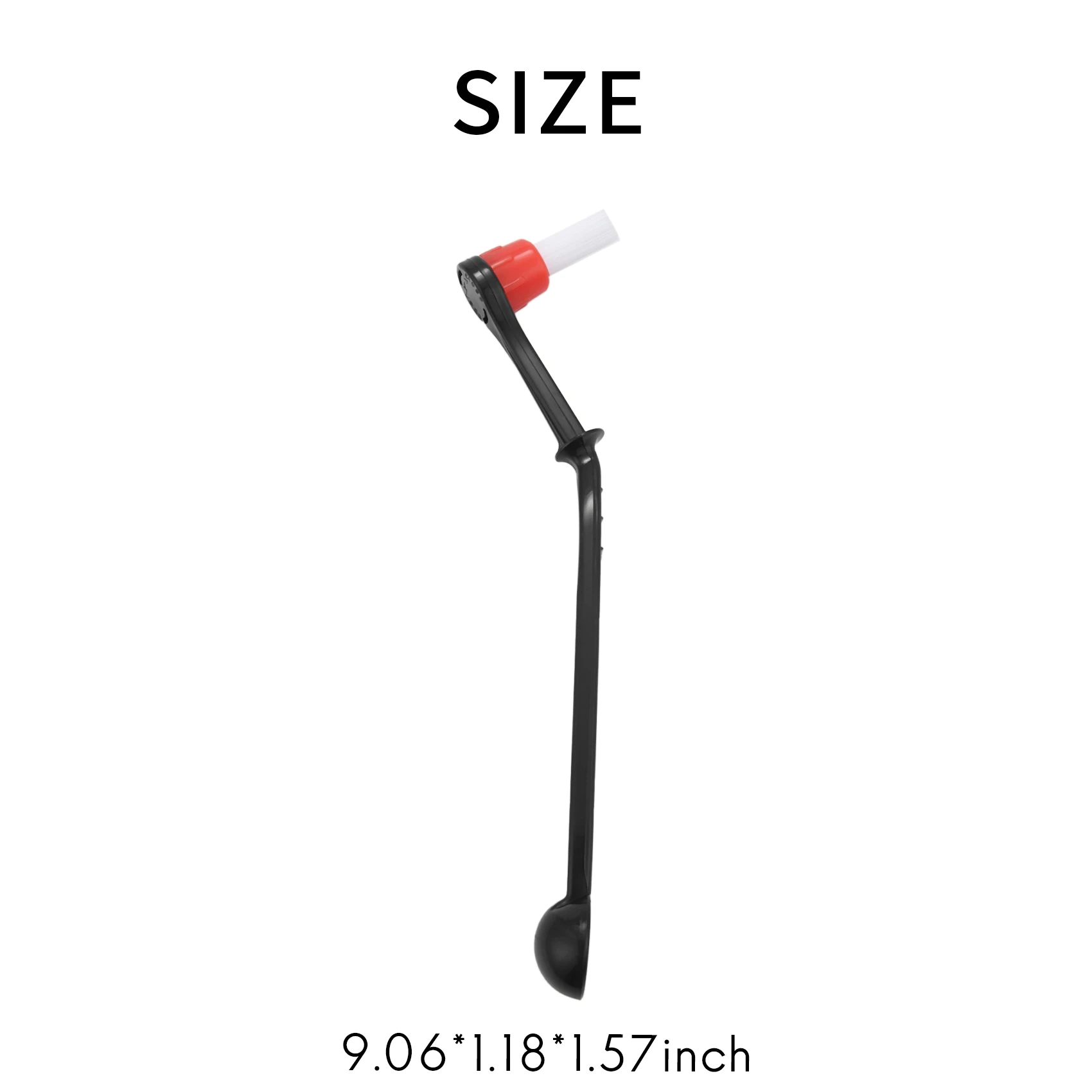 2-in-1 koffiezetapparaatborstel Nylon Espresso koffiemolen Borstels Koffielepel Machine Groepskop Keukengereedschap