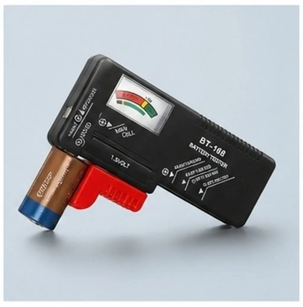 Battery Tester Battery Meter Wire Tester Aa Aaa 9V 5V Button Cell Fast Accurate Voltage Check Color Coded Results