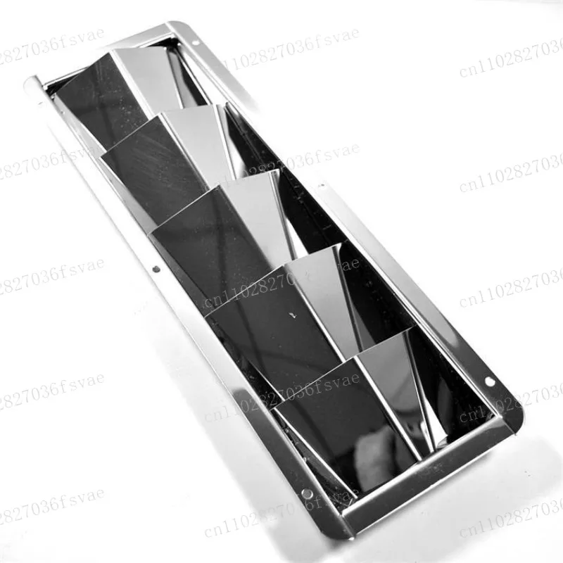 Rectangle stainless steel 5-column ventilation plate 304 stainless steel marine yacht hardware accessories
