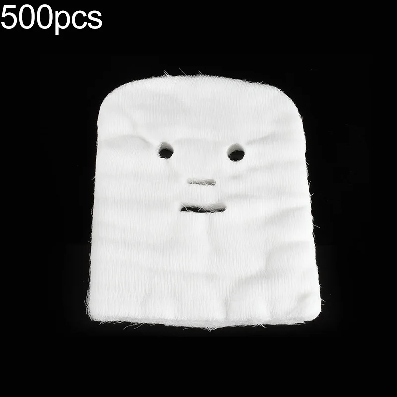 500/100 stücke Ultra-dünne Gesichts Gaze Maske Reine Baumwolle Einweg Gaze Gesicht Maske Papier DIY Hautpflege Gesichts masken Für Schönheit Salons
