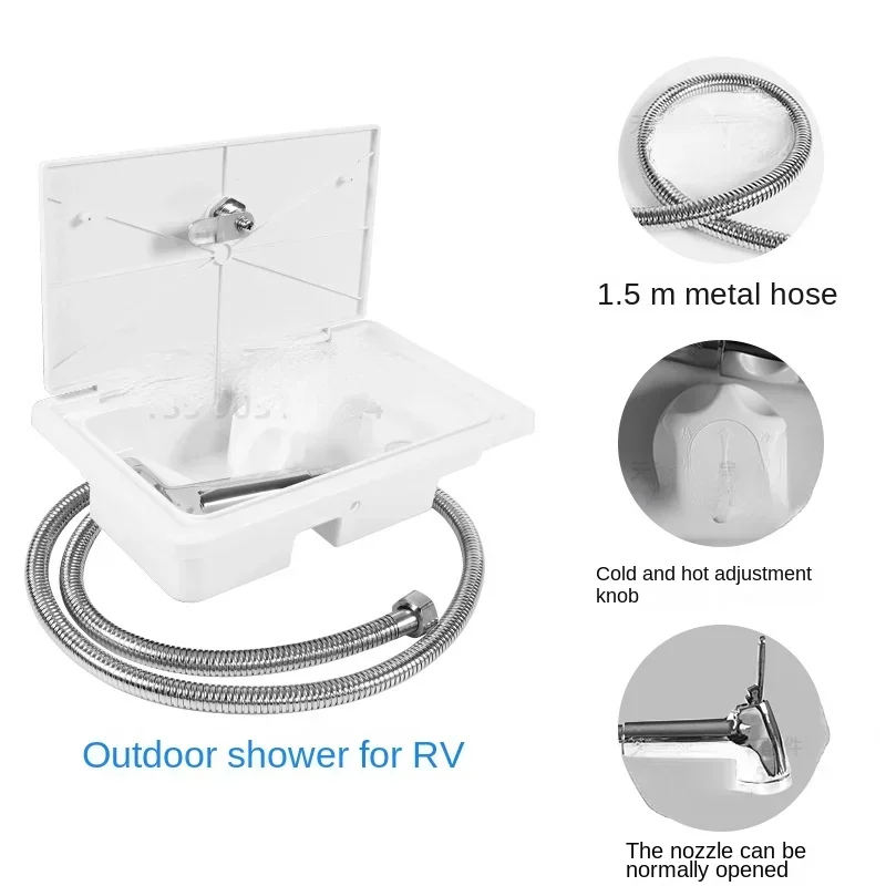 External Shower Box Hot and Cold Switch Shower Head Pull-out Shower RV