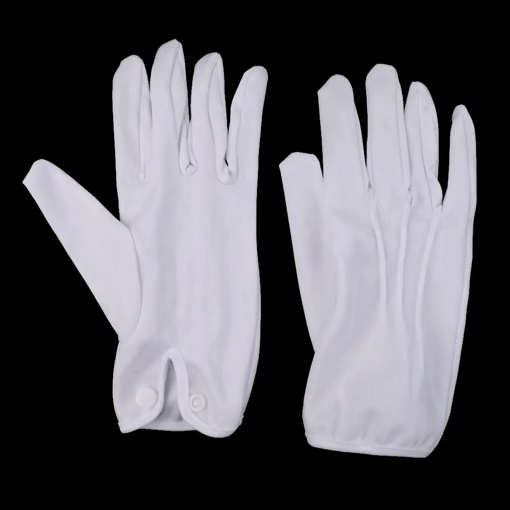 Lightweight Referee Gloves Cotton Polyester Billiard Accessories White Pool Glove for Sports Match