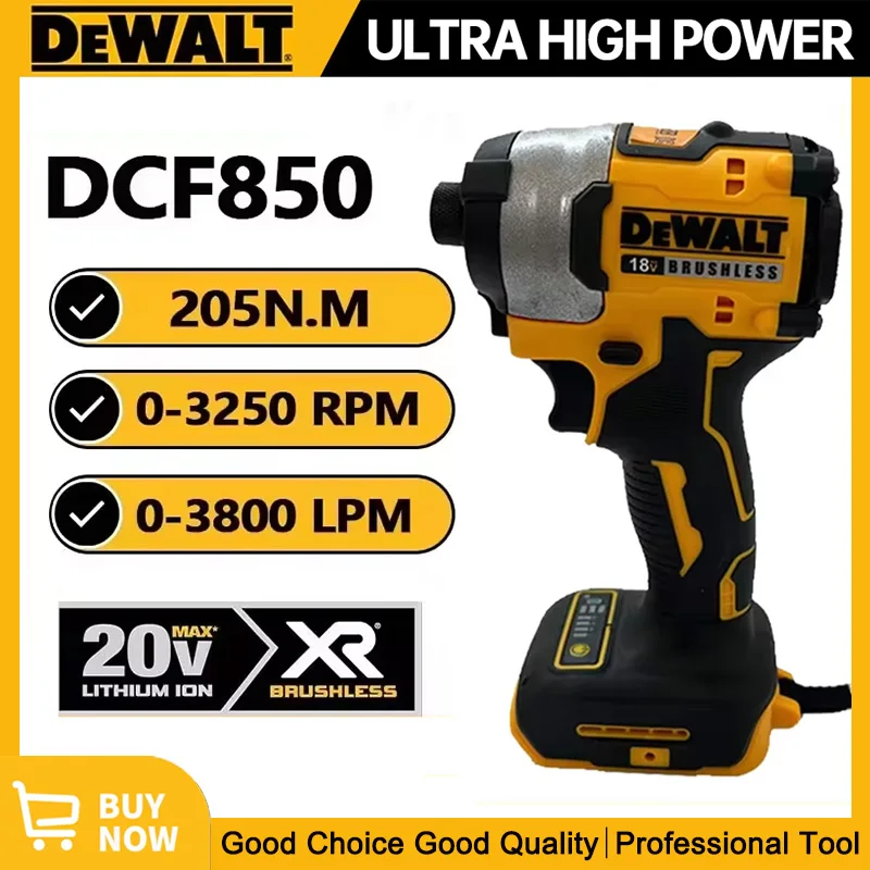 

DEWALT DCF850 205 Нм Бесщеточная ударная отвертка Аккумуляторная отвертка 20 В Перезаряжаемая электрическая ударная дрель Электроинструменты