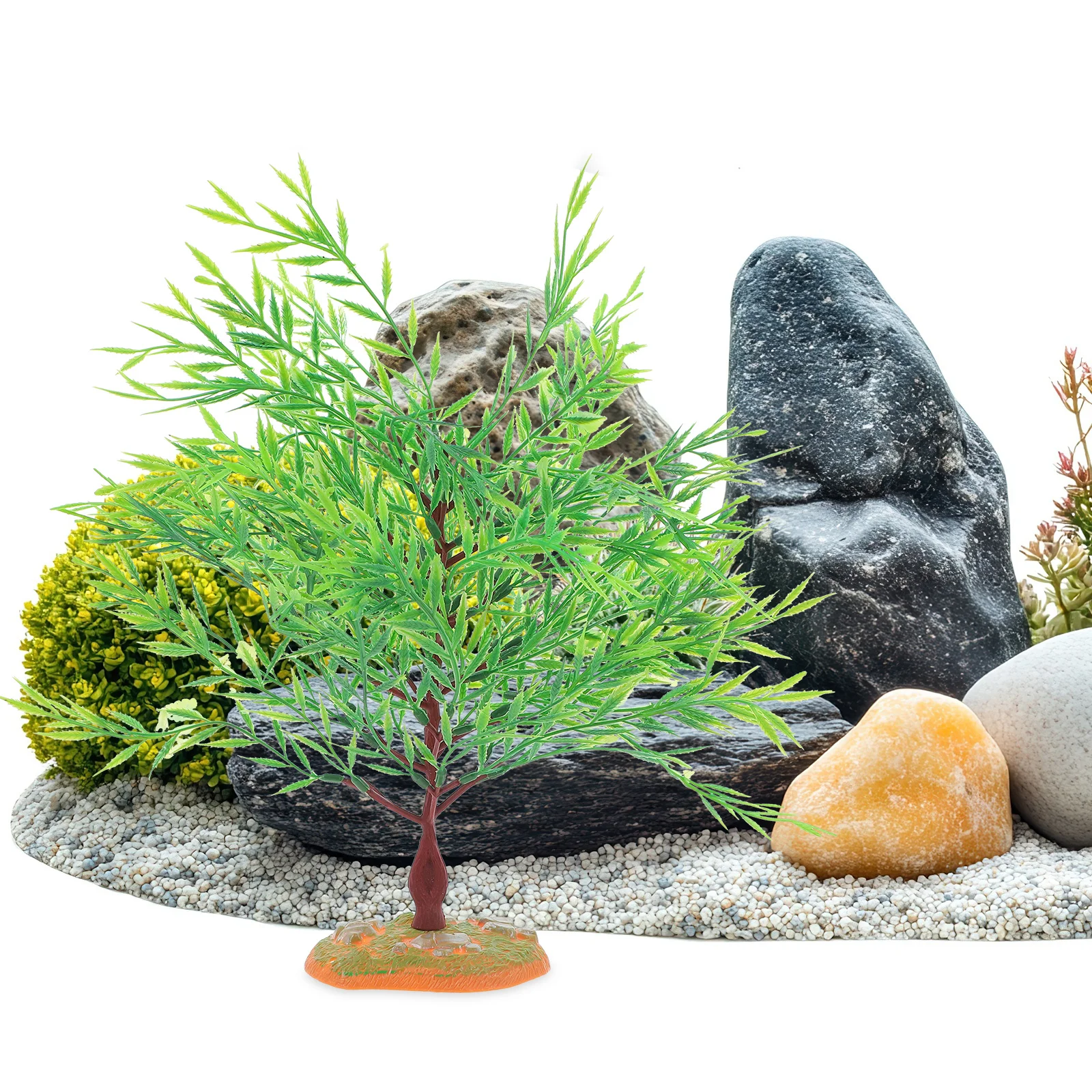 

Realistic Plastic Miniature Trees Tiny Plants for Craft Models Micro Landscape Railroad Scenery DIY Miniature Trees