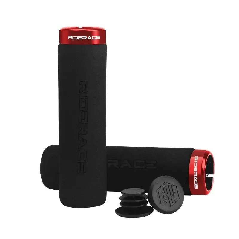 RIDERACE Fahrrad Lenker Griffe Weichen Schwamm Anti-skid Schock-absorbieren Für MTB Mountainbike Griff Bar Grip Radfahren Zubehör – Detail 11