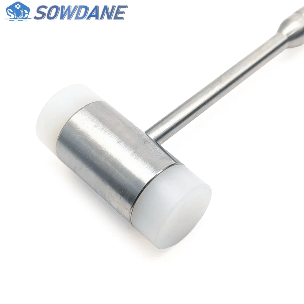 Dental Surgical Instrument Dental Bone Mallet Hammer with Replaceable Pad Pads Inserts Multi Purpose Teeth Bone Extraction Tool
