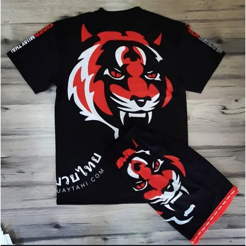 2026 Muay Thai Training Suit for Children Quick-Dry Compression Suit Fighting Set Mixed Martial Arts Boxing Sports Adult Kids