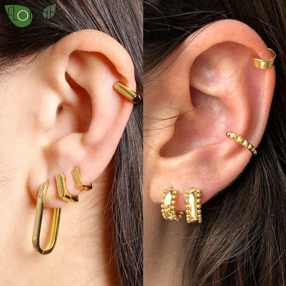 925 Sterling Silver Needle Vintage Luxury Small Earrings Fashion 18K Gold Hoop Earrings for Women Trend Piercing Jewelry Aretes