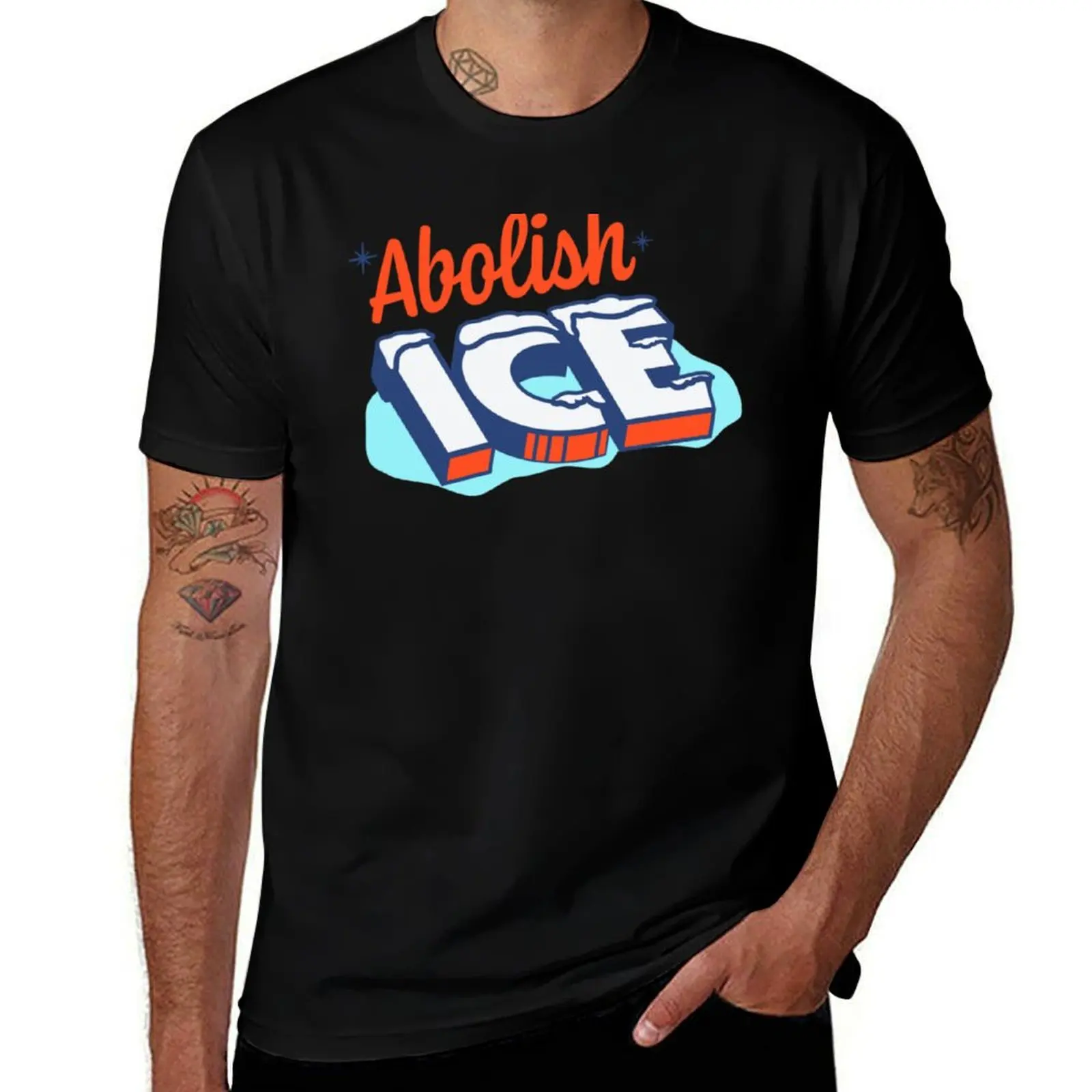 

Abolish Ice T-Shirt funny t shirts dark humor cotton tshirt 100% t shirts for man cotton funny T-shirt