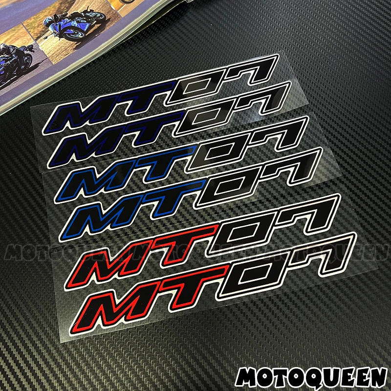 For MT 07 MT07 Sticker Motorcycle Fairing Body Tank Side Emblem Label Logo Decoration Reflective Motorbike Decals Stickers