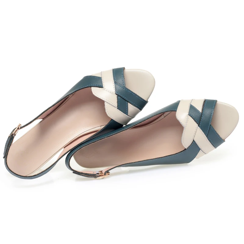 2025New Women's Sandals Fish Mouth Non-slip Formal Female Sandals Large Size Color Matching Women Shoes