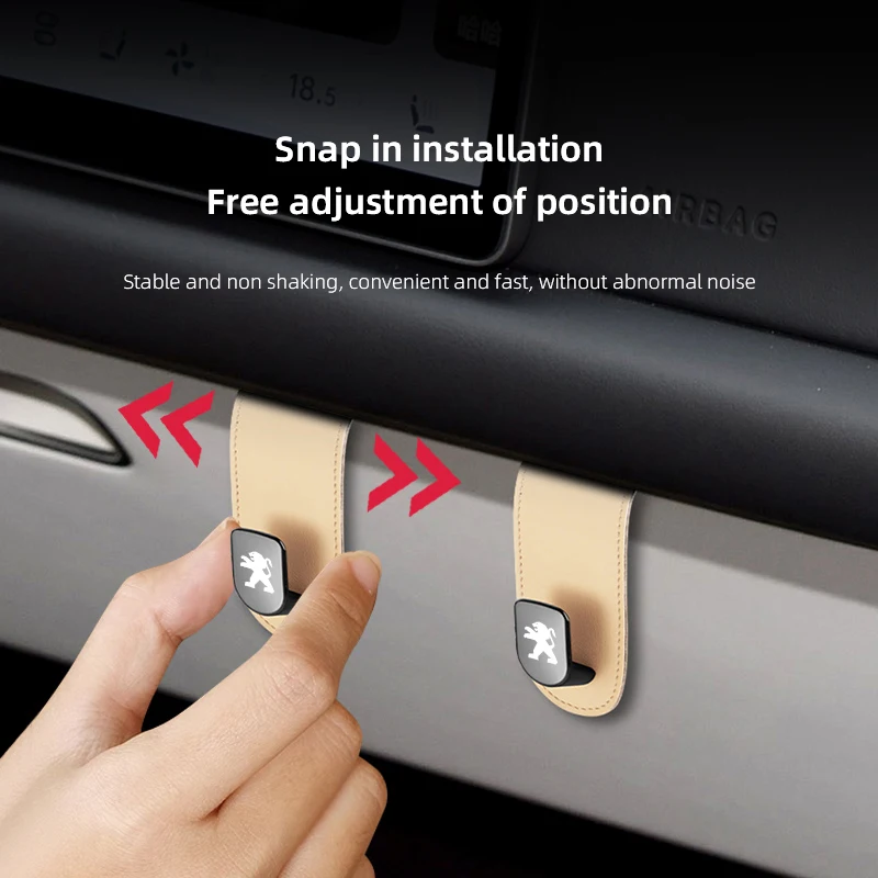 Car Decal Car Co Pilot Hook Multifunctional Creative Organizing Storage Hooks For Peugeot 206 307 308 207 3008 208 407 508 2008