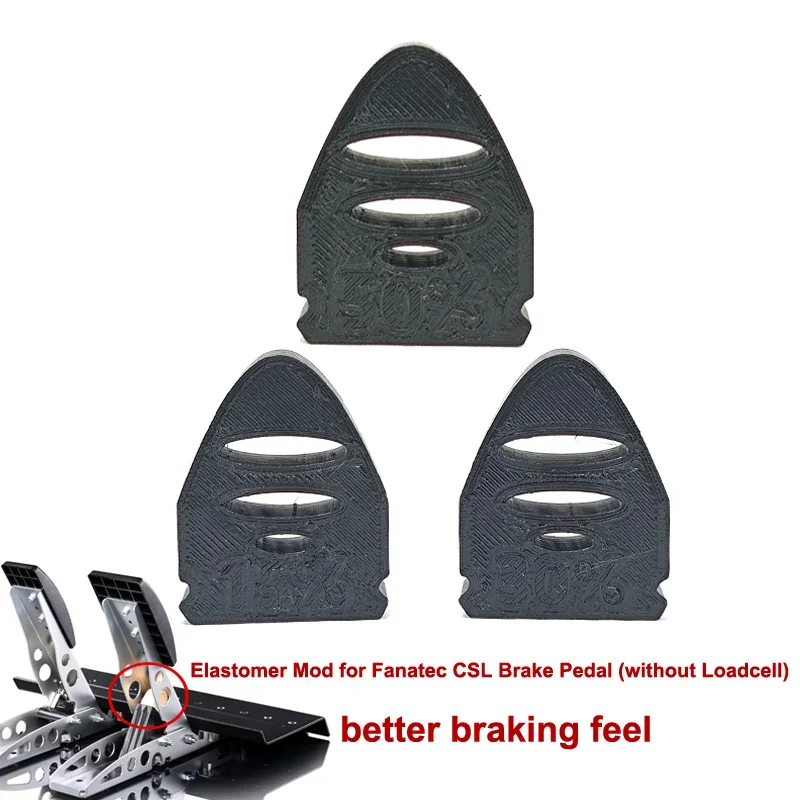 Elastomer Mod for Fanatec CSL Brake Pedal (without Loadcell) Better Braking Feel