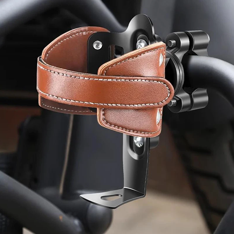

Bicycle Bottle Cage Retro Cowhide Aluminum Alloy Adjustable Width Water Cup Holder For Mountain Road Folding Bike