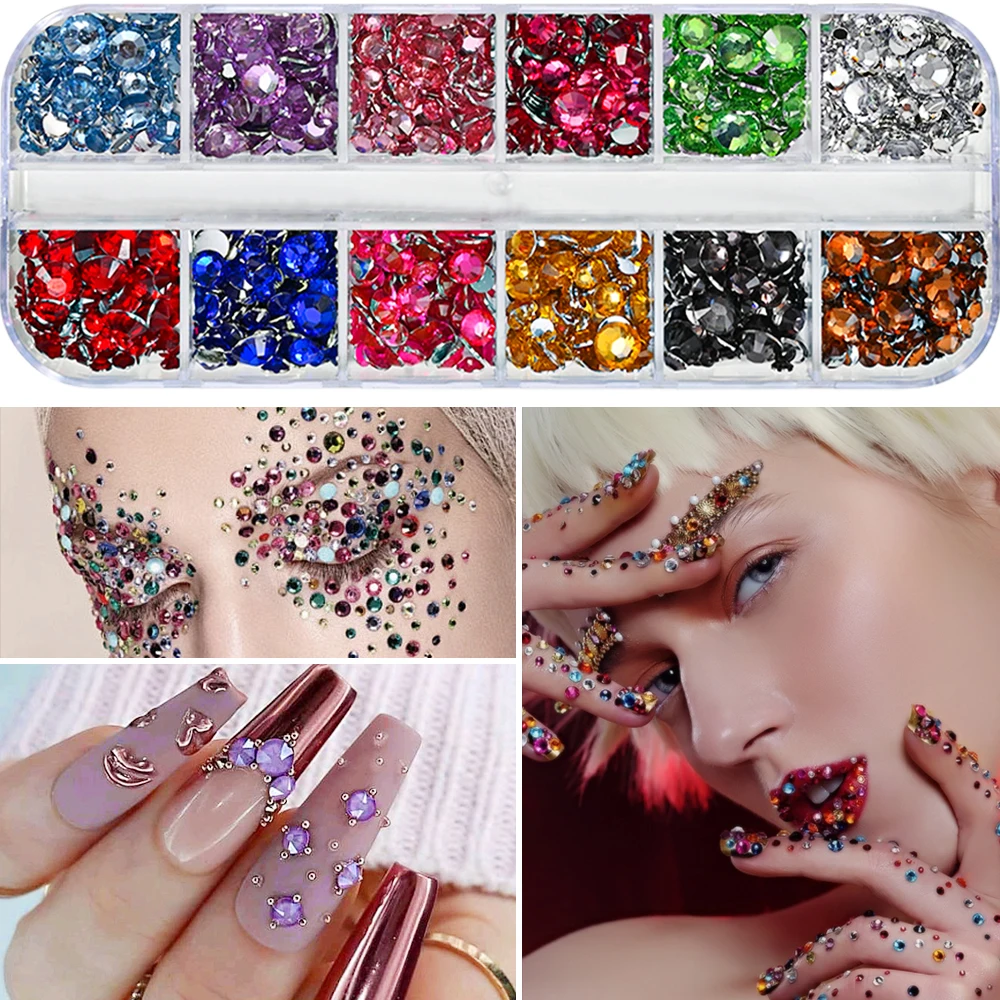 7g No Irritation Nail Art Rhinestone Glue for Face/Body/Eyelash Quick Dry Long-lasting Waterproof Beauty Adhesive Makeup Tools *