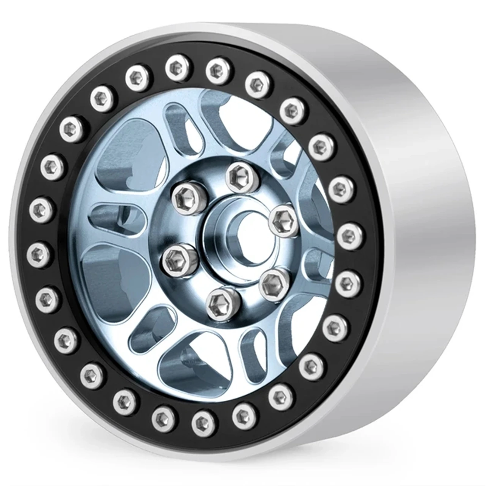 

RCGOFOLLOW Aluminum Alloy Wheel Rims Rc Wheel Rims For 1/10 Rc Wheel Rims Axial SCX10 D90 TRX4 TF2 CC01 Capra Silver