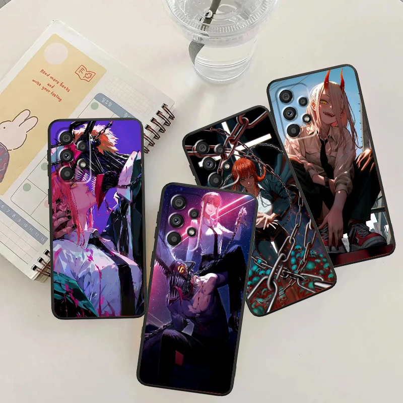 

Chainsaw Man Movie Anime Art For Samsung Note 20 10 Ultra Plus A31 A14 A12 A70 A34 A25 A04 A05 A15 A24 5G Black Funda