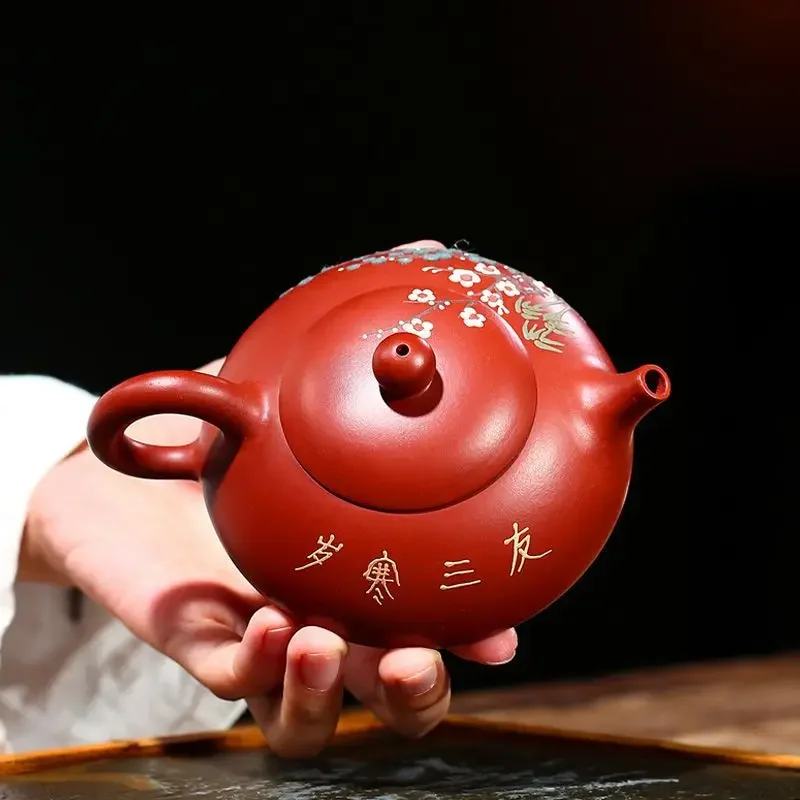 170ml Tradition Teapot Chinese Yixing Purple Clay Tea Pot Home Ball Hole Filter Beauty Kettle Tea Sets Gifts