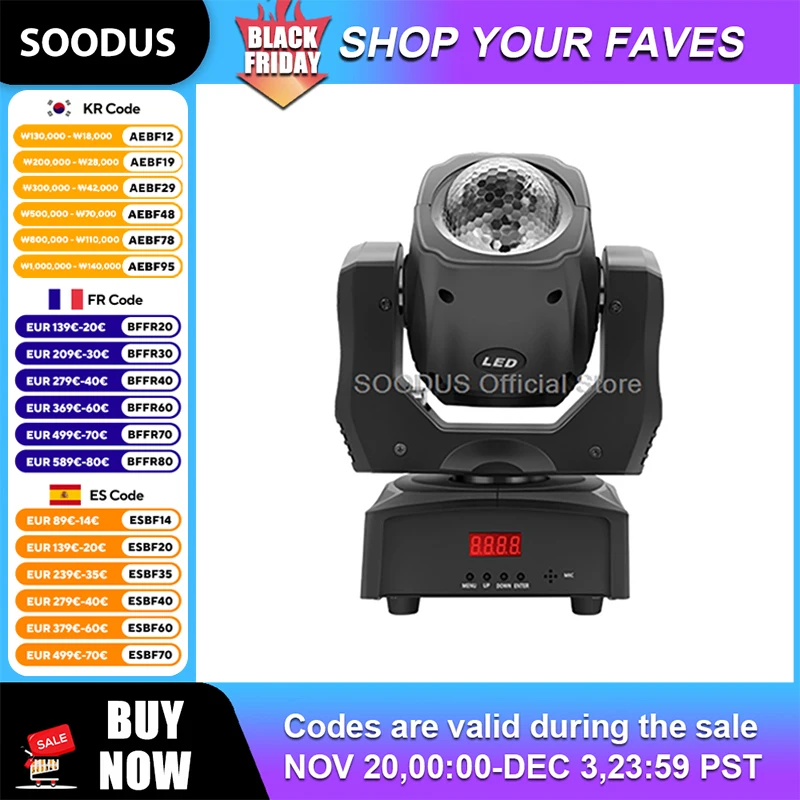 

RGBW Beam LED Lights Zoom Moving Head Strobe Disco DJ Light DMX512 управляемый цифровым дисплеем для свадебного диско-сценического шоу