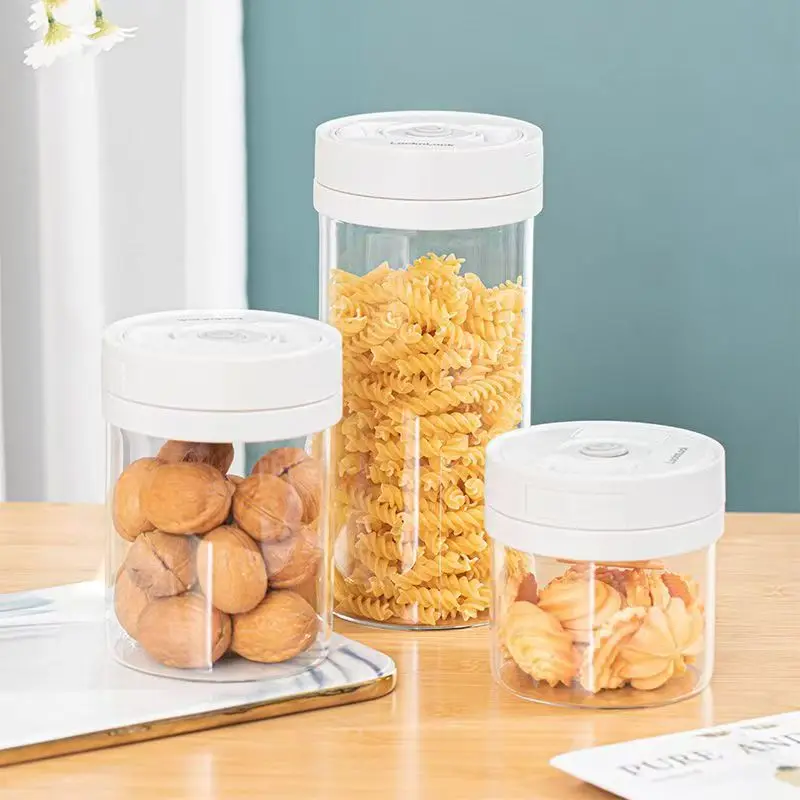 

New Vacuum Jar Coffee Bean for Household Use Moisture-proof and Fresh-keeping Glass Coffee Bean Intelligent Sealing Jar