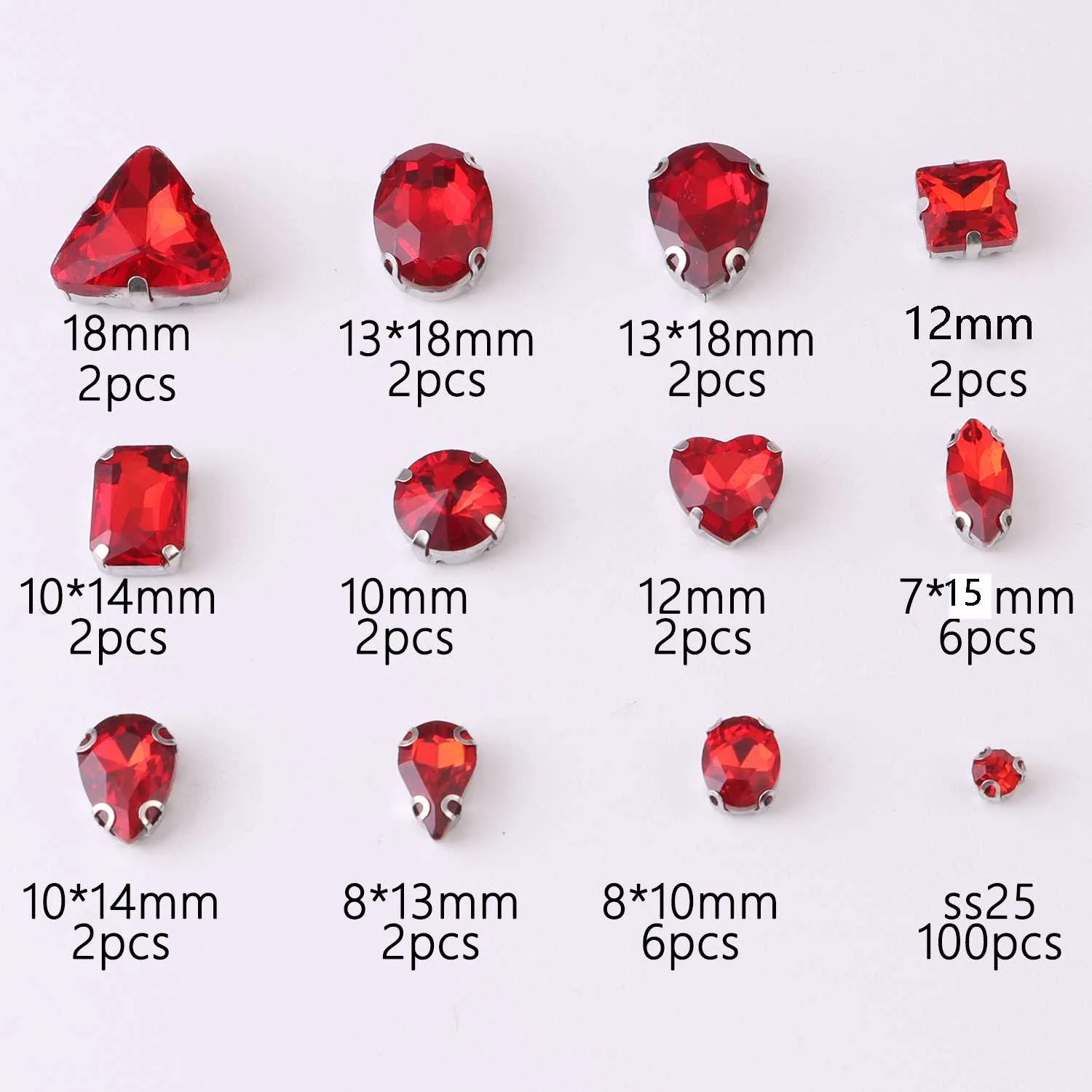 130pcs Mix Sizes Royal Blue Rhinestone Flatback Sewon Crystal Stones For DIY Wedding Dresses Clothing Shoes and Bags Accessories view 5