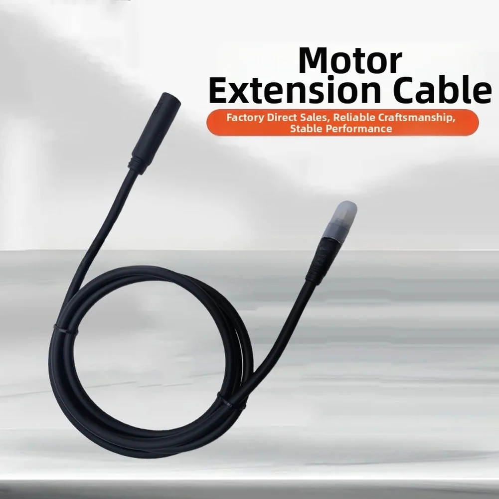 

Motor Extension Cable Waterproof IPX7 PTFE High Temperature Resistant Flame Retardant Wire Black Electric Bicycle Motor Cable