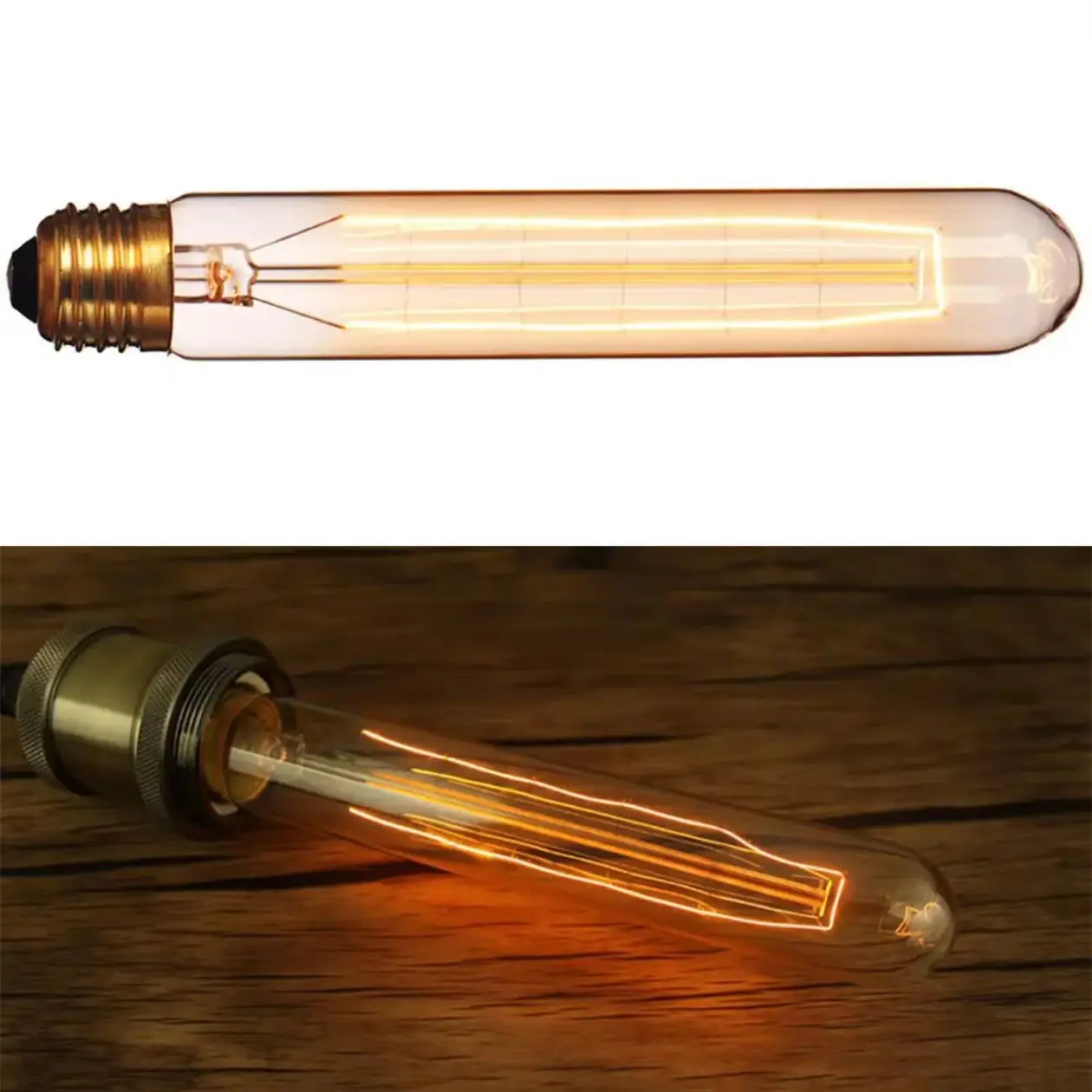 Edison Tungsten Bulb Dimming LED E27 40W 60W 220V 110V Warm Yellow Lighting Retro Nostalgic  Flute Decorative Light