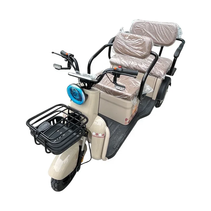 2024 King Electric Tricycle Dual-Purpose Passenger Cargo Elderly Mobility Scooter Family Recreational Vehicle Open Body 60V