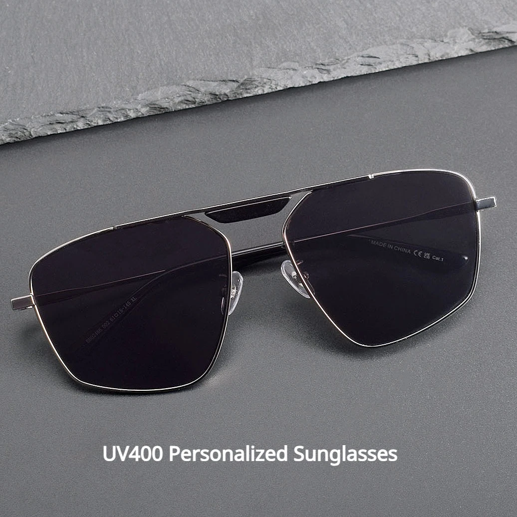 

Personalized Polarized Sunglasses for Men Travel Sunshade Driving Sunglasses UV400 Metal Frame Women's Hot Style Shades