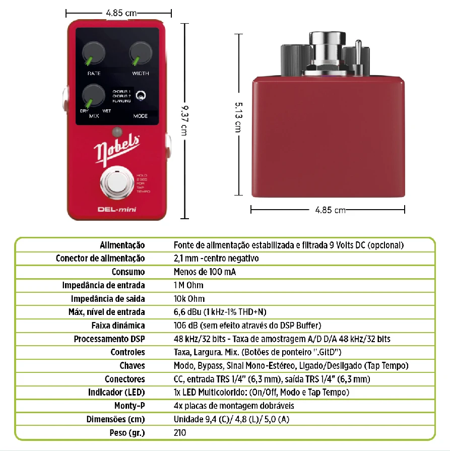 دواسة نوبلز CHO-mini الطبيعية التناظرية الصغيرة ذات تأثير سق مع حاوية معدنية مطورة جديدة وتوهج في مقابض المؤشر الداكن