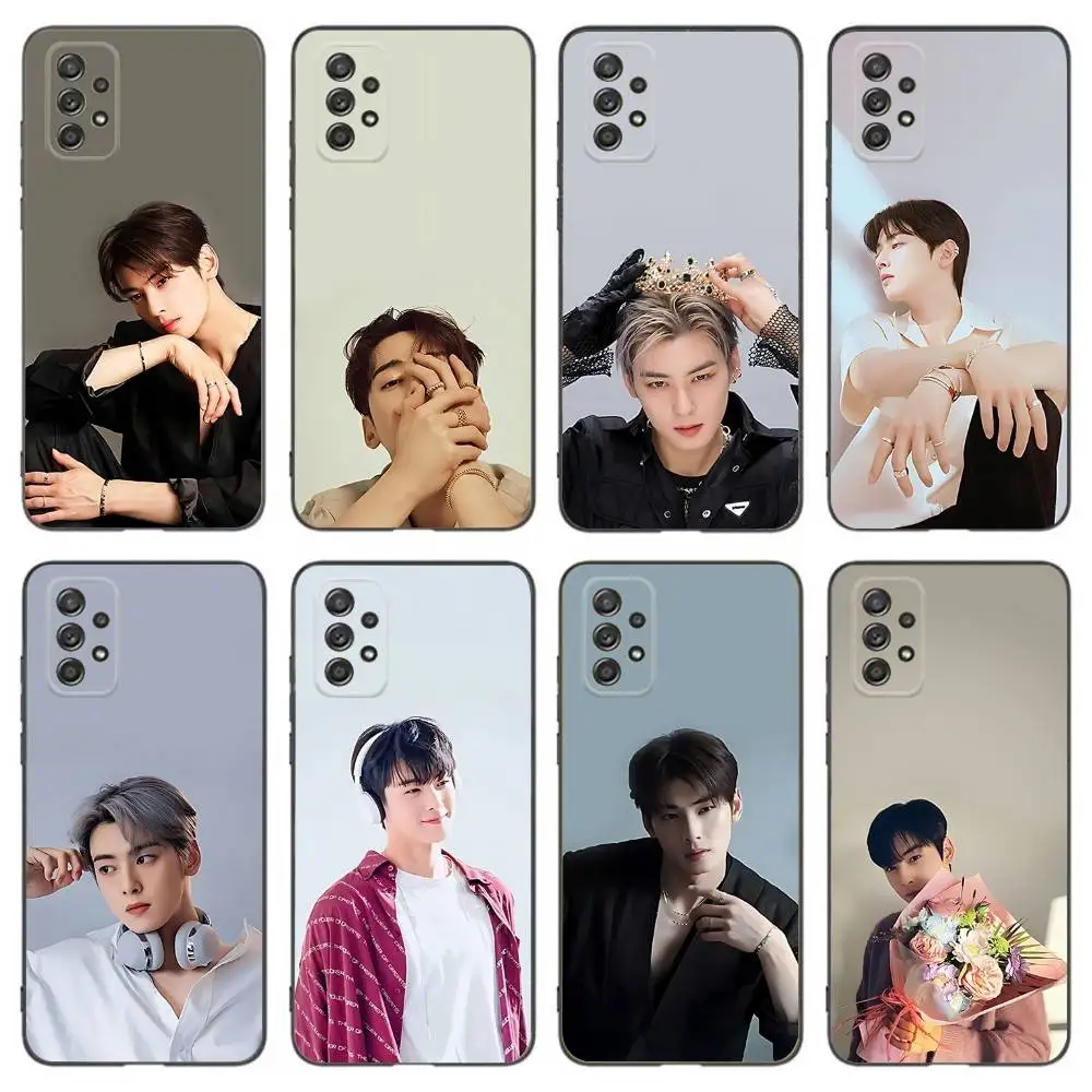 

C-Cha Singer Eun WooS Phone Case For Samsung Galaxy A 91,80,73,72,53,52,51,22,5G,Plus,J,Note Soft Black Cover